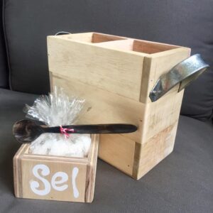 Utensil Box (2 sections) and Salt Box Set